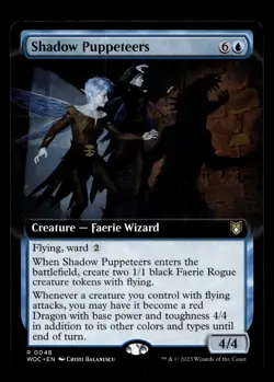 Shadow Puppeteers (Extended Art) 48 R Commander: Wilds of Eldraine - Image 1