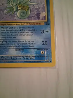 Pokemon 1st Edition 1999 Seadra Fossil 42/62 Super Clean Near Mint Vintage - Image 4