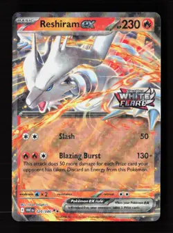 Reshiram ex (White Flare Stamped) 020/086 Holo Pokemon NM - Image 1