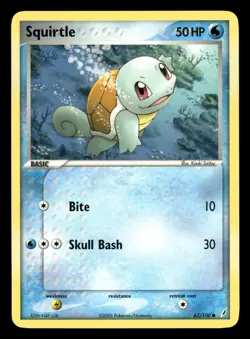 Squirtle 63/100 Crystal Guardians CG MP - Image 2