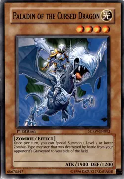 Paladin of the Cursed Dragon 1st Edition Structure Deck: Zombie World Yugioh - Image 1
