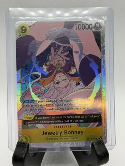 Bandai One Piece CCG Jewelry Bonney OP13-108 Foil SR Trigger 10000 Cost 9 - Image 1
