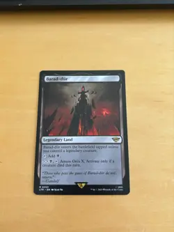 MTG Lord of the Rings Barad-Dur Legendary Land Mint Card - Image 1
