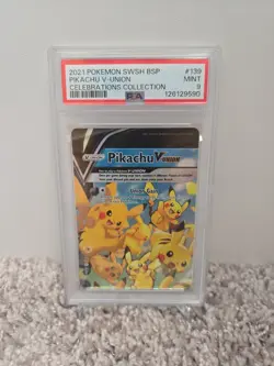 PSA 9 Non Seq Pikachu V-Union [Set of 4] SWSH: Sword & Shield Promo Cards Holo - Image 2