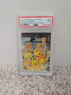 PSA 9 Non Seq Pikachu V-Union [Set of 4] SWSH: Sword & Shield Promo Cards Holo - Image 3