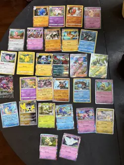 Pokemon Card joblot - 29x Holo, 54 Reverse Holo & Bulk - Image 1