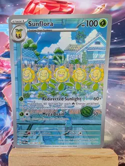 Sunflora 169/167 Twilight Masquerade Art/Illustration Rare Pokemon TCG Card NM - Image 1