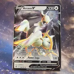 Arceus V 122/172 Metal Card Brilliant Stars Ultra Premium Collection Pokemon NM - Image 1