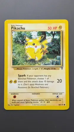 Pikachu 86/110 Legendary Collection Pokemon TCG Card Vintage - Image 1