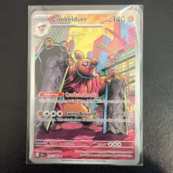 Conkeldurr 127/086 Sv: Black Bolt Illustration Rare Near Mint Pokemon Card Tcg - Image 1