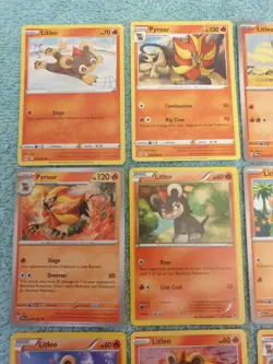 LITLEO & PYROAR BUNDLE OF POKEMON CARDS - Image 2