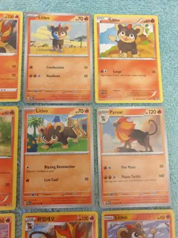 LITLEO & PYROAR BUNDLE OF POKEMON CARDS - Image 3