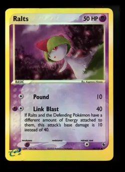#2 Ralts 68/109 EX Ruby Sapphire 2003 Reverse Holo e-Series Pokemon Card TCG - Image 1