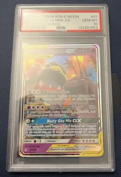 Pokemon Muk & Alolan Muk Tag Team GX Unbroken Bonds Card 61/214 PSA 10 - Image 3