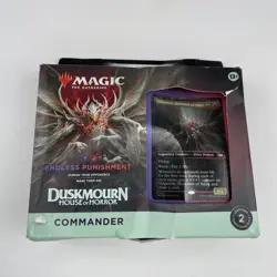 MTG Duskmourn: House of Horror Commander Deck Endless Punishment- Sealed Damaged - Image 1