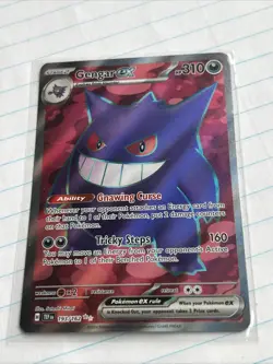 Pokemon TCG Gengar EX Temporal Forces Ultra Rare Card 193/162 Scarlet & Violet - Image 1