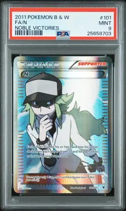 PSA 9 N (Full Art) 101/101 2011 Noble Victories Ultra Rare Pokemon Card - Image 1