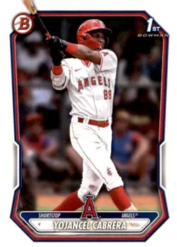 2026 Bowman Yojancel Cabrera Los Angeles Angels #BP3 5 Card Lot - Image 1