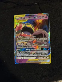 Pokemon Card Muk & Alolan Muk GX 61/214 Unbroken Bonds Tag Team Rare - Image 1