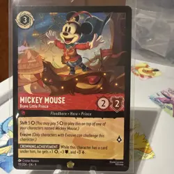 Mickey Mouse-Brave Little Prince EN 111/204 Fabled Legendary Card Disney Lorcana - Image 1