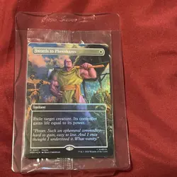 Swords to Plowshares New Promo Pack Sealed Marvel Thanos MTG Magic the Gathering - Image 1