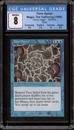 Magic The Gathering MTG Time Spiral Urza's Saga Rare #103 CGC 8 - Image 1