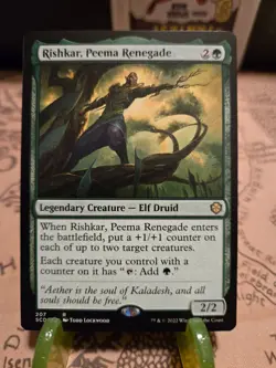 MTG Rishkar, Peema Renegade Starter Commander Decks Regular Rare NM - Image 1