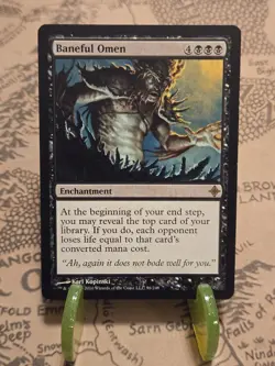 MTG Baneful Omen Rise of the Eldrazi Regular Rare LP - Image 1