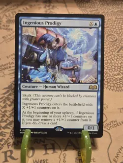 MTG Ingenious Prodigy Wilds of Eldraine Regular Rare NM - Image 1