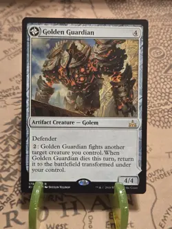 MTG Golden Guardian Rivals of Ixalan Regular Rare LP - Image 1