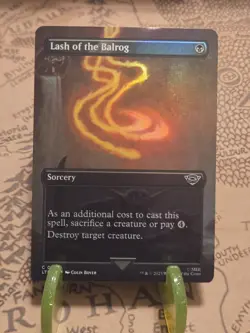 MTG Lash of the Balrog The Lord of the Rings Borderless Foil Common NM - Image 1