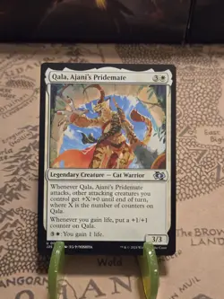 MTG Qala, Ajani's Pridemate (Anime) Foundations Jumpstart Regular Regular NM - Image 1