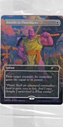 Wizards of the Coast MTG Swords to Plowshares Promo Foil P-0001 Sealed - Image 1