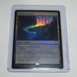 Wizards of the Coast MTG Secret Tunnel Foil Land Cave Rare 278 EN 2023 - Image 1