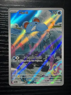 Pokemon Marill 204/193 Sv02: Paldea Evolved Illustration Rare Full Art Holo - Image 1