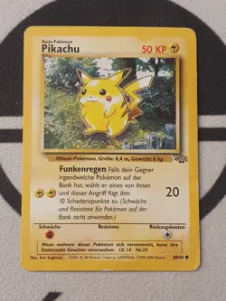 Pokemon Karte Pikachu 60/64 Dschungel Set Jungle Pokemon Deutsch - Image 3