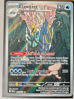 CLAWITZER 141/132 MEGA EVOLUTIONS POKEMON (ILLUSTRATION RARE, NM) - Image 1
