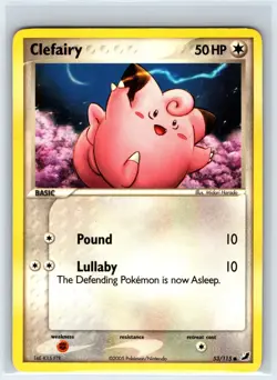 Clefairy 53/115 Common Unseen Forces Pokemon Lightly Played - Image 1