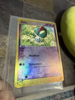 Pokemon TCG Ralts 67/109 Ruby and Sapphire Reverse Holo INDENTS, UPTURNED LIPS - Image 2