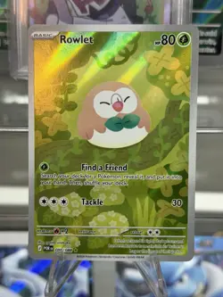 Pokemon Rowlet Illustration Rare Full Art Near Mint Perfect Order 090/088 - Image 1