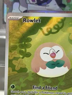 Pokemon Rowlet Illustration Rare Full Art Near Mint Perfect Order 090/088 - Image 3