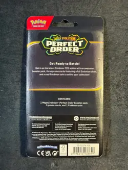 Sealed Pokemon TCG Perfect Order Checklane Blister Chikorita/Bayleef/Meganium - Image 2