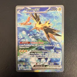 Pokemon TCG Zapdos ex 202/165 Scarlet & Violet 151 Special Illustration NM - Image 3