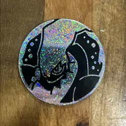 Pokemon TCG CCG Darkrai Silver Holo Glitter Holographic Rare Jumbo Coin - Image 1
