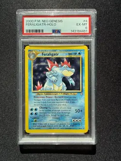 2000 Pokemon Neo Genesis Feraligatr Holo #4/111 PSA 6 New Slab - Image 1
