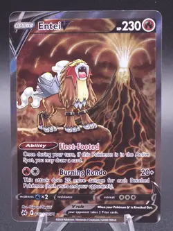 Entei V GG36/GG70 Crown Zenith Galarian Gallery Full Art Ultra Rare Pokemon-A - Image 1