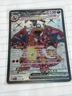 CHARIZARD EX SCARLET & VIOLET POKEMON ( SHINY FULL ART PROMO, ) b4 - Image 4