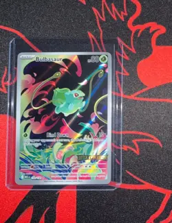 Bulbasaur 133/132 Mega Evolution Illustration Rare Pokemon TCG - stamped promo - Image 1