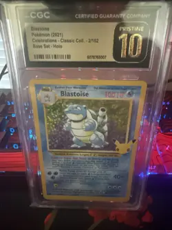Pokemon SWSH Celebrations Blastoise Classic Collection 2021 #2/102 Base Set Holo - Image 1