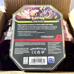 Pokemon Mega Moonlit Tin Mega Clefable & Gengar (Set of 2 Tins) Factory Sealed - Image 2